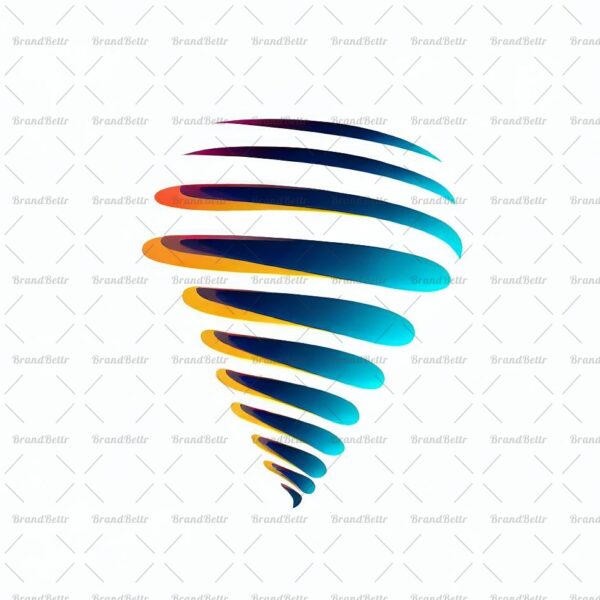 Abstrakte Tornadospirale